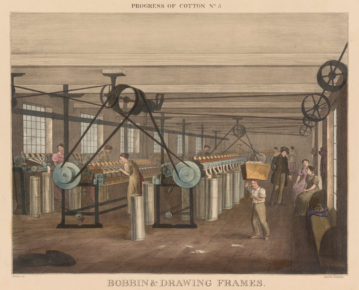 Progresso do Algodão: #5 - Bobbin & quadros de desenho de James Richard Barfoot