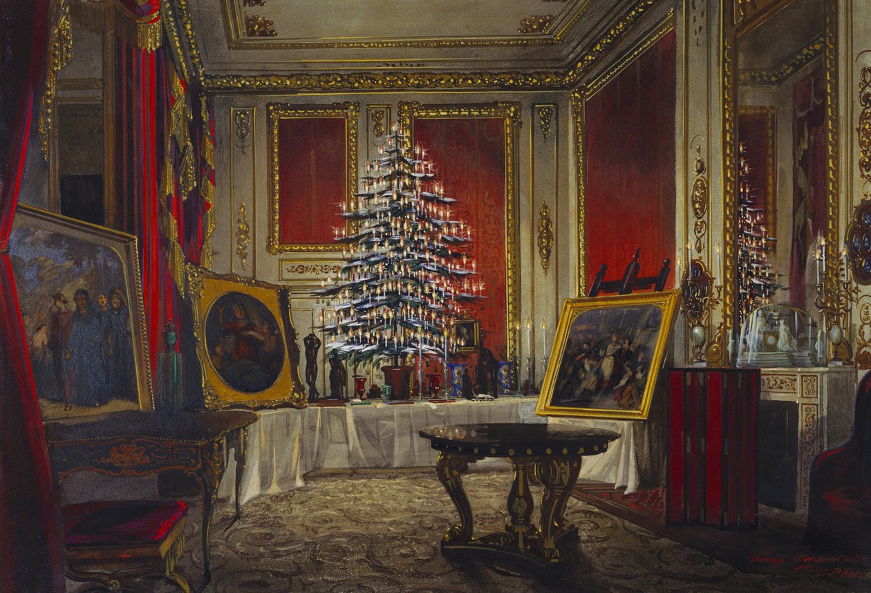 Árvore de Natal da rainha Victorias, 1850 de James Roberts