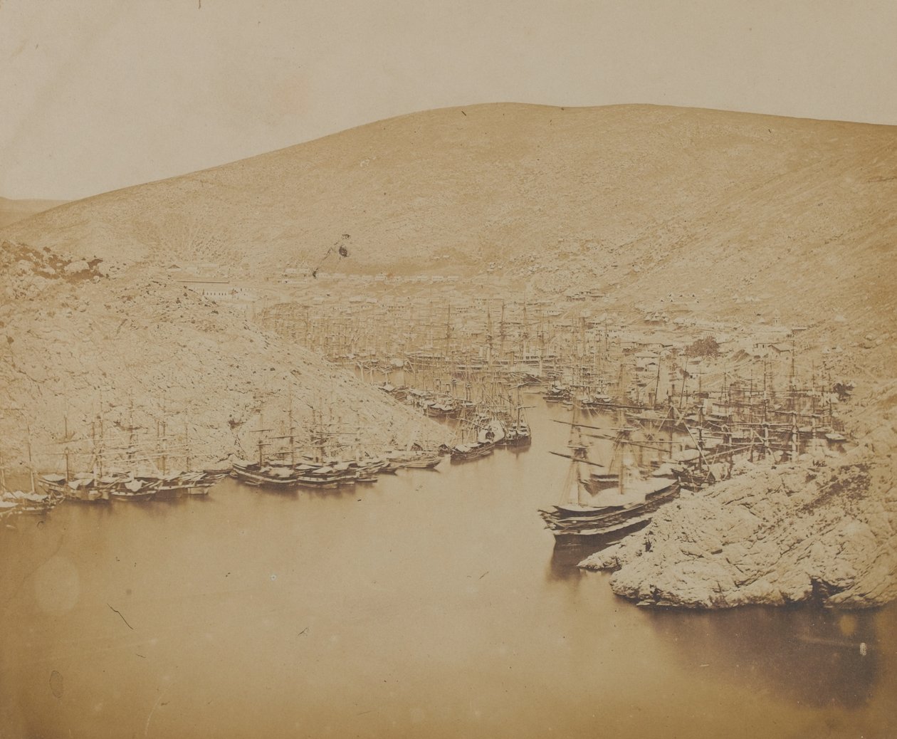 Porto de Balaklava, 1855 de James Robertson