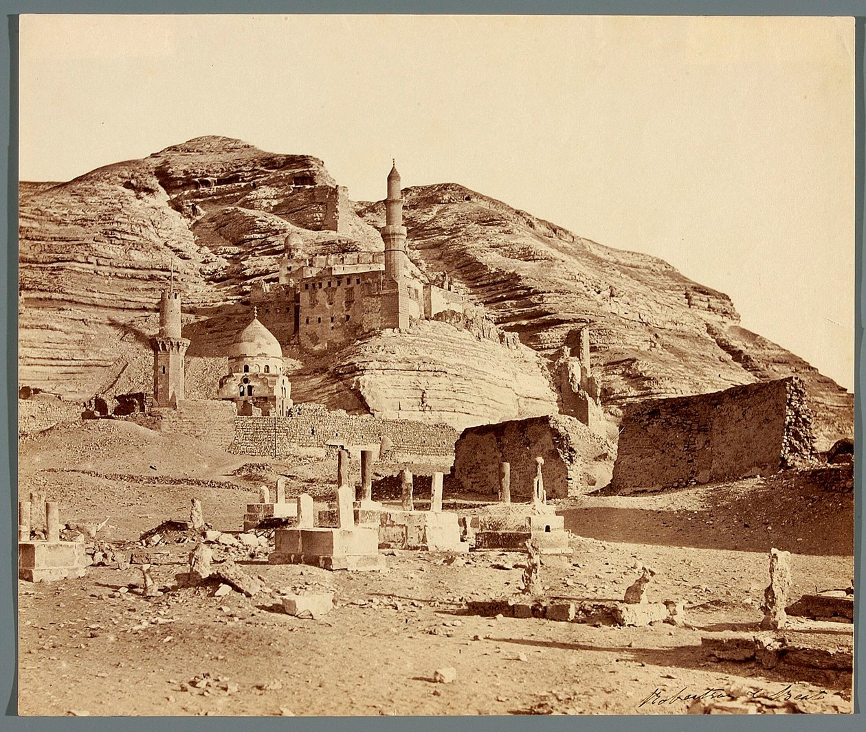 Egito. Cairo. Forte de Muhammad Ali junto ao planalto de Mukattam (séculos XVIII/XIX) de James Robertson
