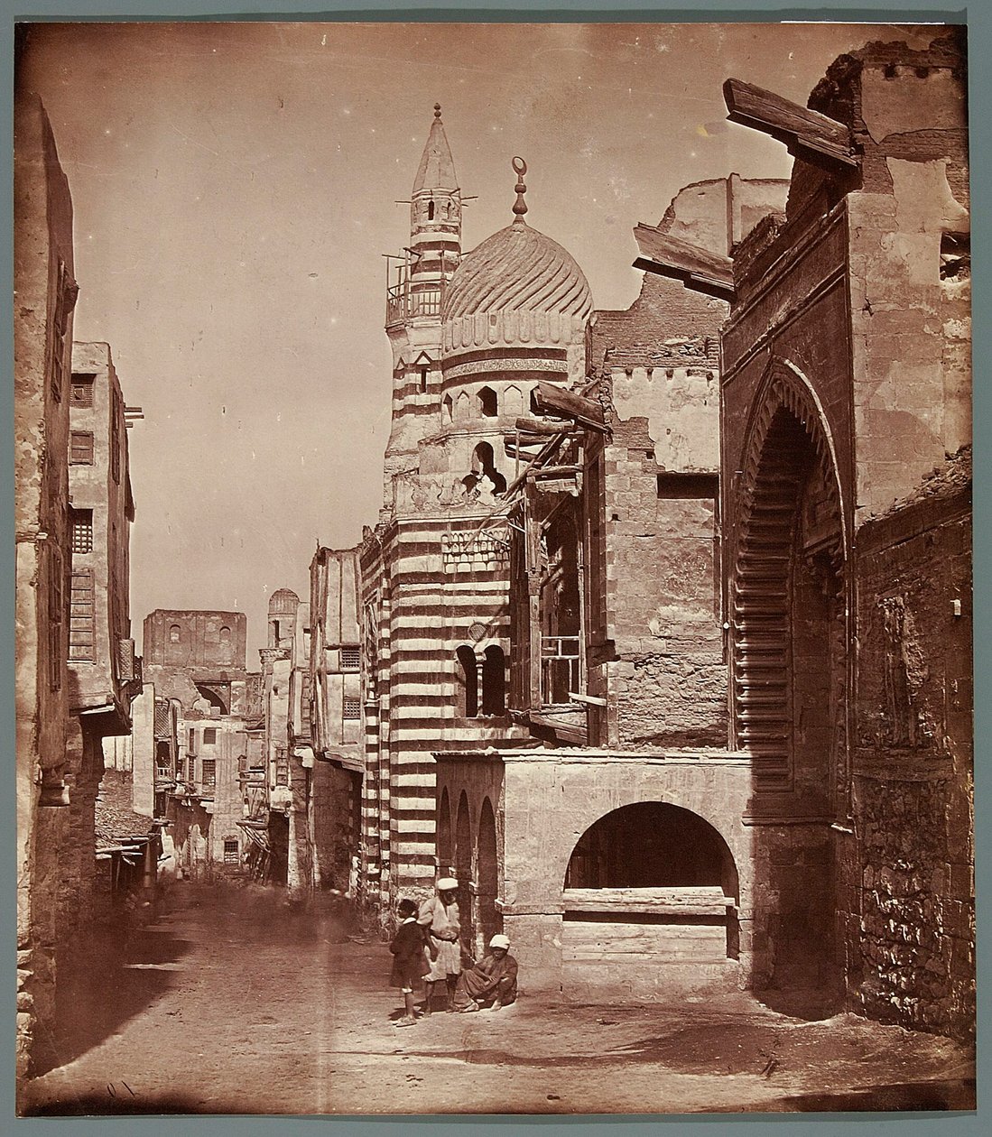 Egipto. Cairo. Mesquita do emir mameluco Ajtmisz Al-Badżasi (1383/1384) de James Robertson