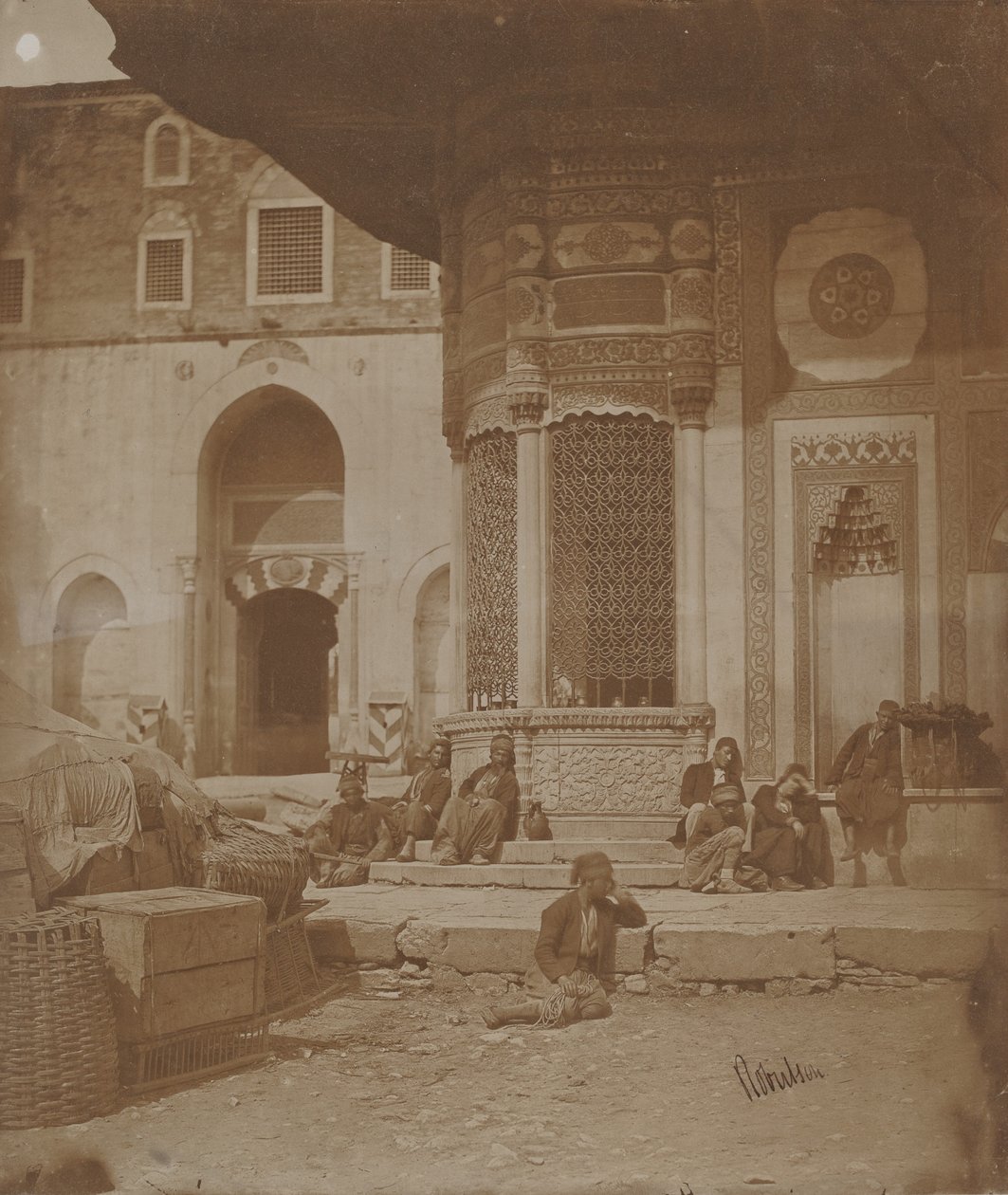 Portão do Palácio Imperial e Fonte de Ahmed III de James Robertson