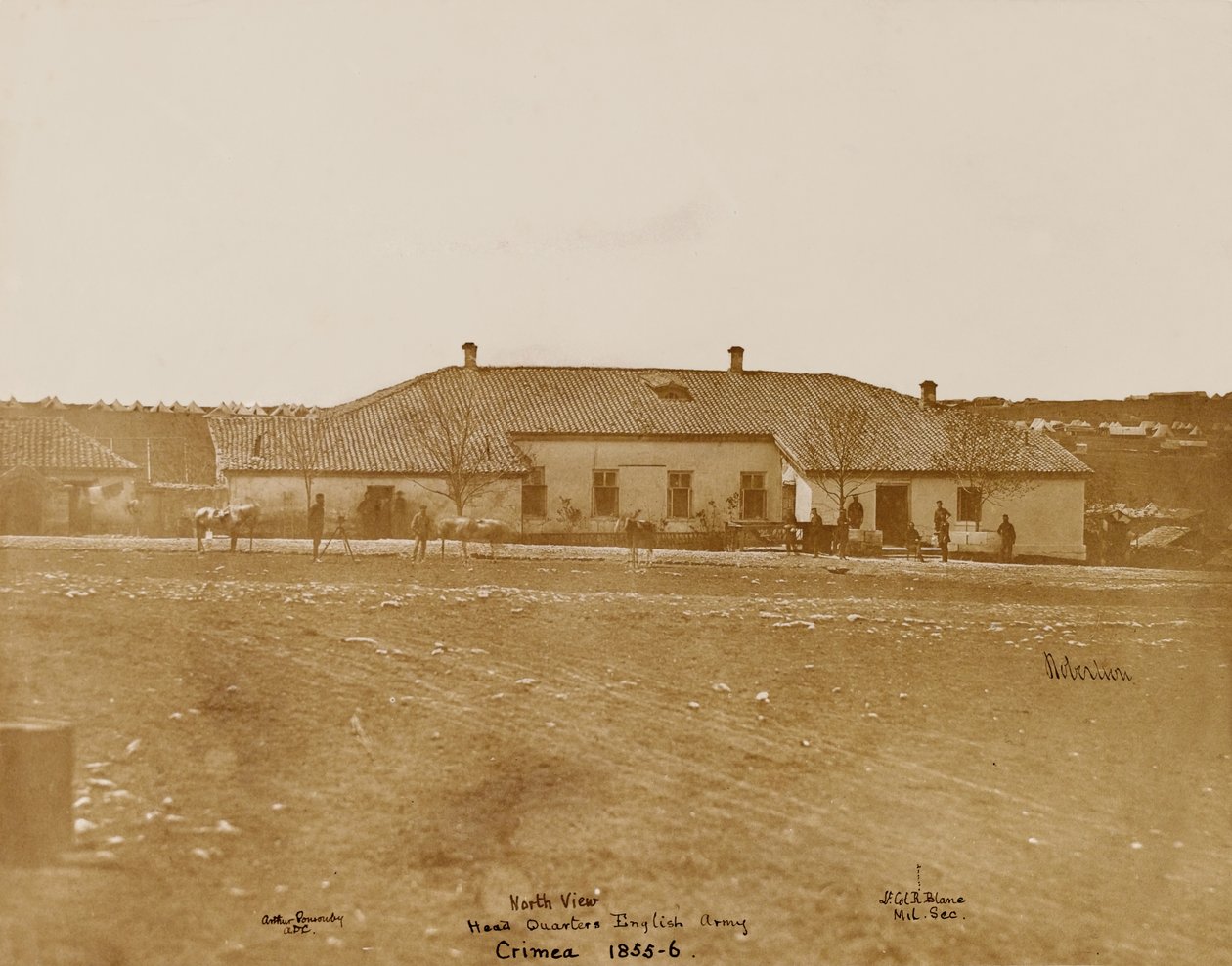 North View Head Quarters English Army, c.1855 (foto) de James Robertson