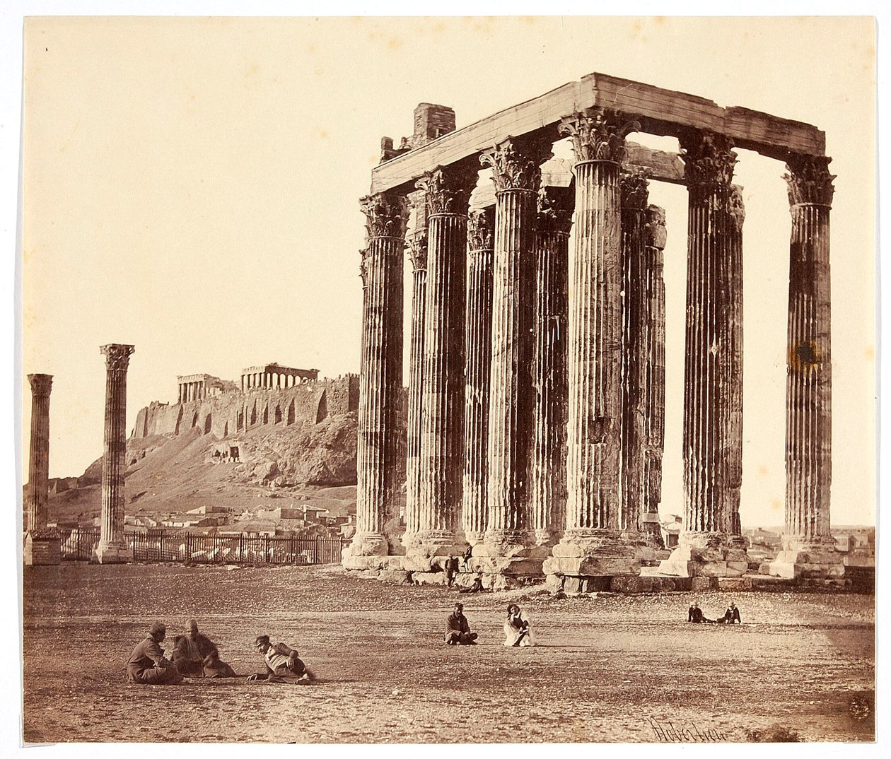 Templo de Zeus Olímpico, Atenas de James Robertson