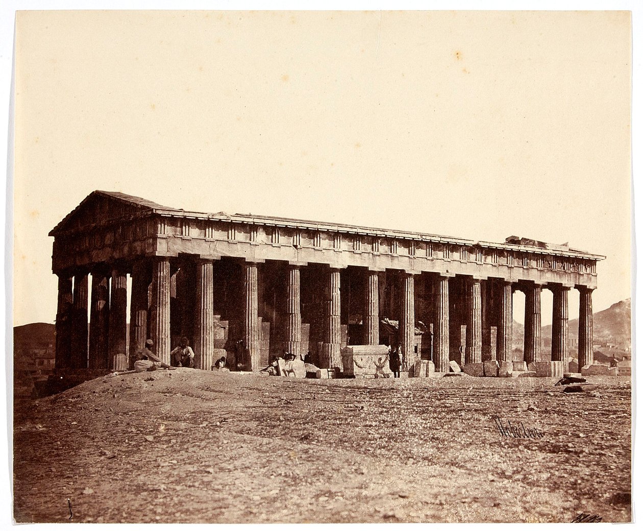 «Templo de Teseu» [Atenas. Teseion - na realidade Templo de Hefesto] de James Robertson