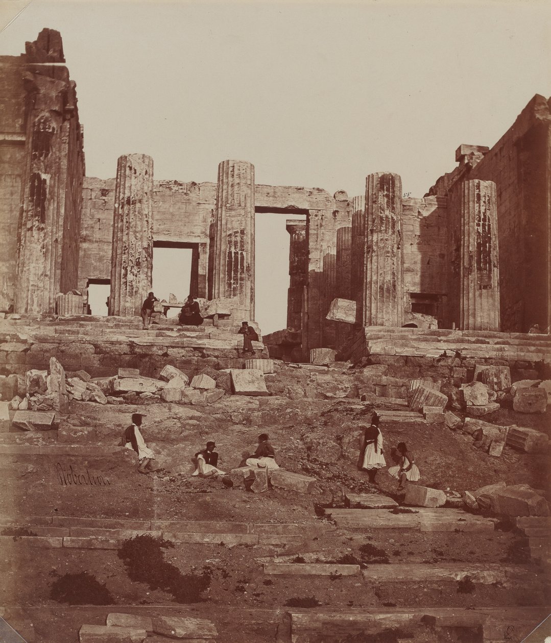 O Propylae na Acrópole de James Robertson
