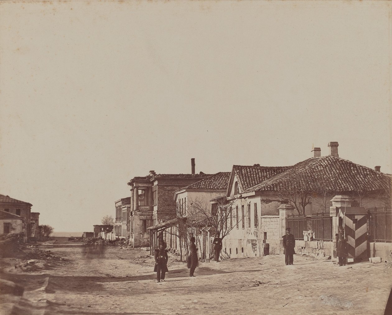 Vista da rua com soldados de James Robertson