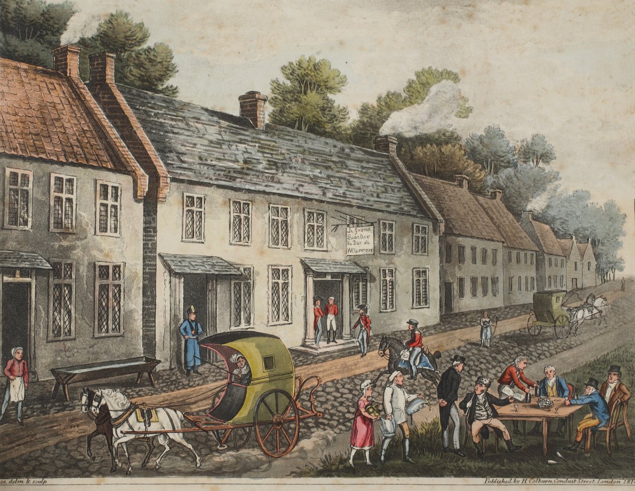 Sede do Duque de Wellington, na aldeia de Waterloo de James Rouse