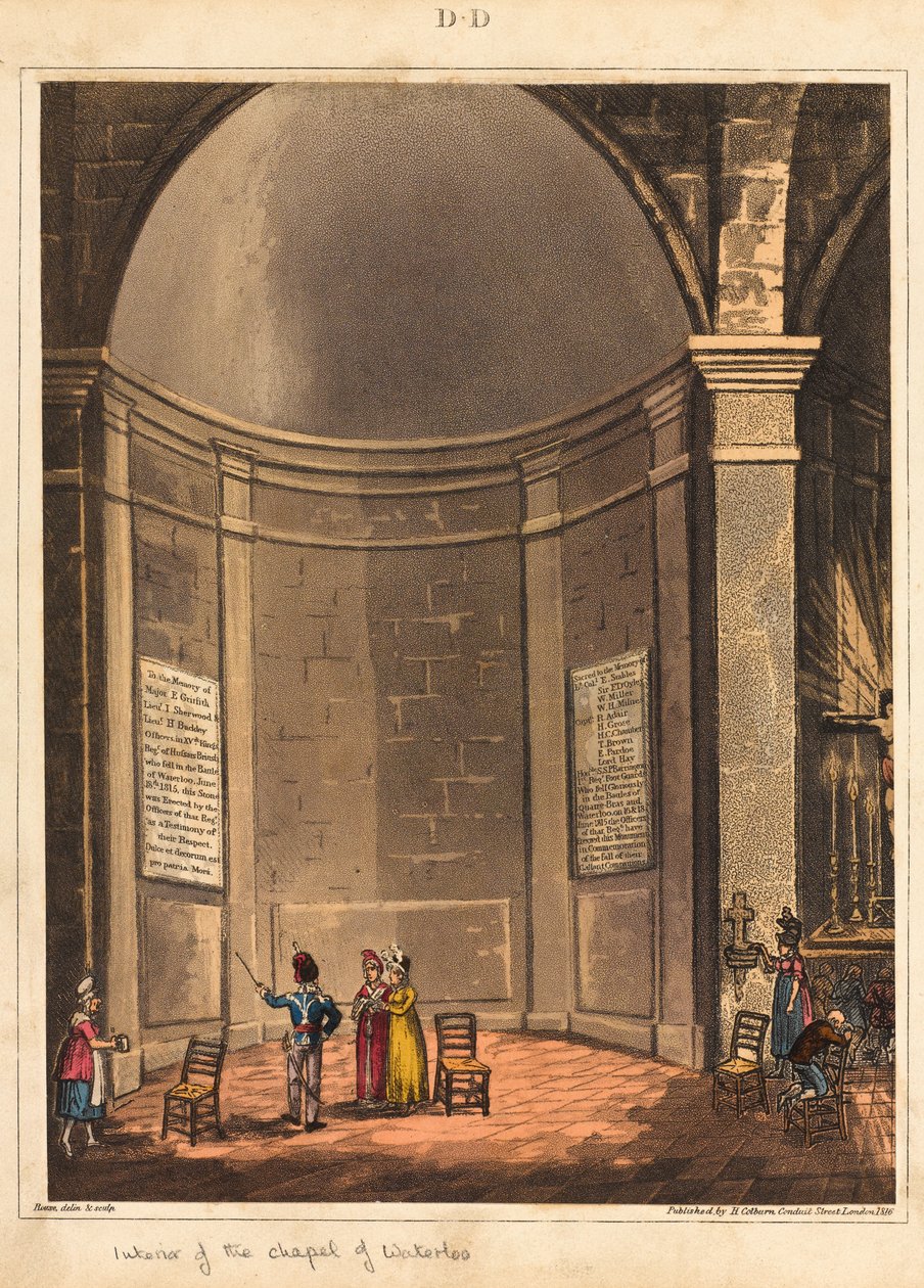Interior da capela de Waterloo de James Rouse