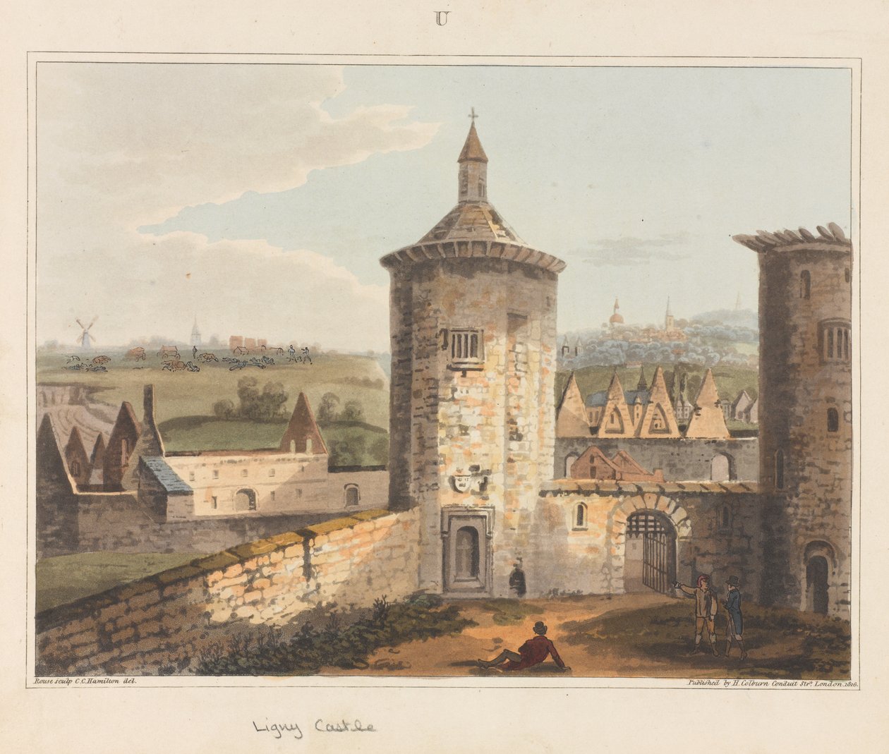  Castelo de Ligny , 1815 de James Rouse