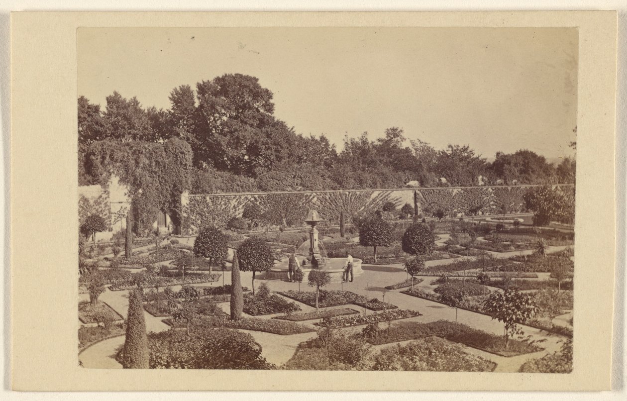 Jardim de flores Castelo de Arundel Duque de Norfolk 20 de abril de 66 de James Russell and Sons