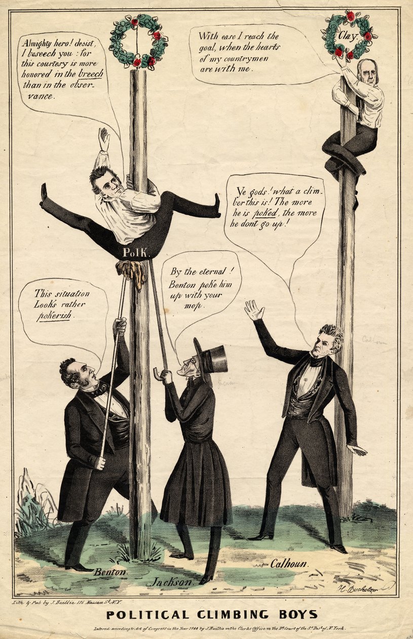 Garotos de escalada política, publicados por J Baillie, H Bucholzer, Nova York, 1844 de James S. Baillie