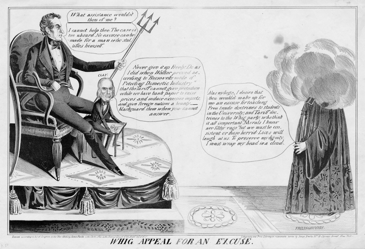 Whig apelar por uma desculpa, publicado por James Baillie, H Bucholzer, Nova York, 1844 de James S. Baillie