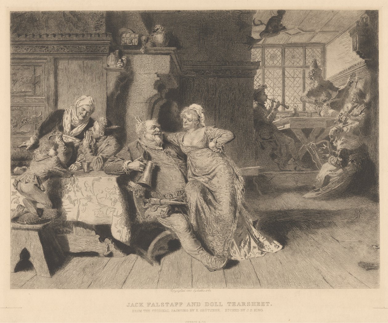 Jack Falstaff e Doll Tearsheet de James S. King