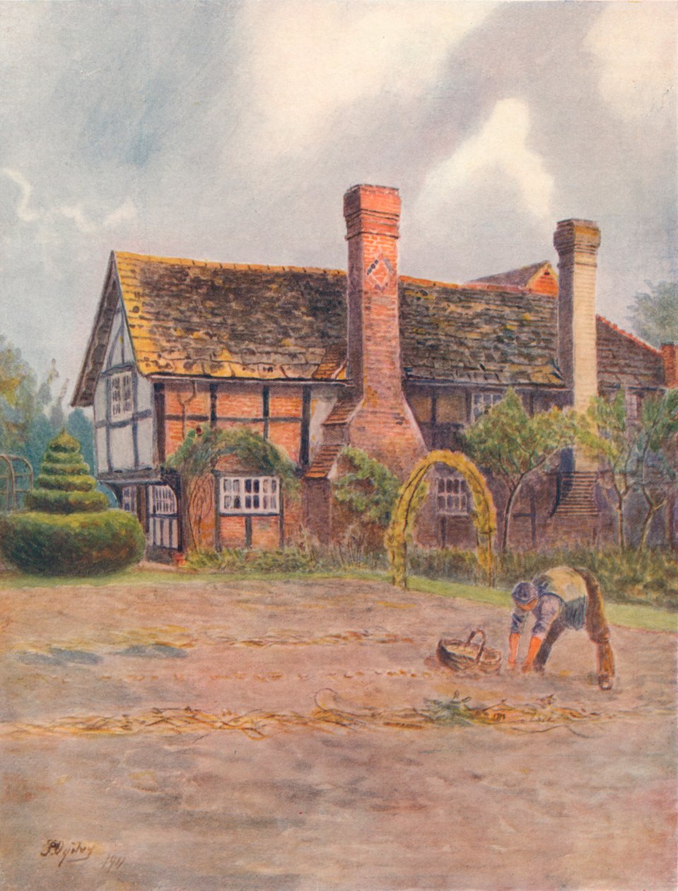 "Alfold House Plan", 1911, 1914 de James S Ogilvy