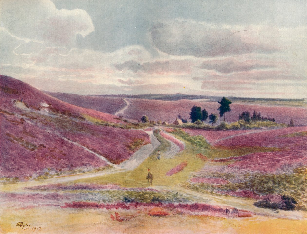 "Moorland at Frensham", 1912, 1914 de James S Ogilvy