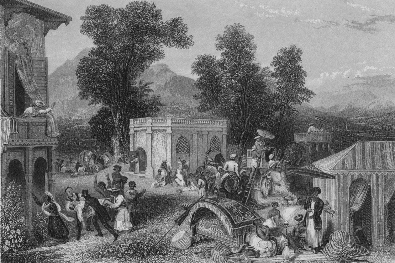Morte do Bispo Heber, 1846 de James Sands