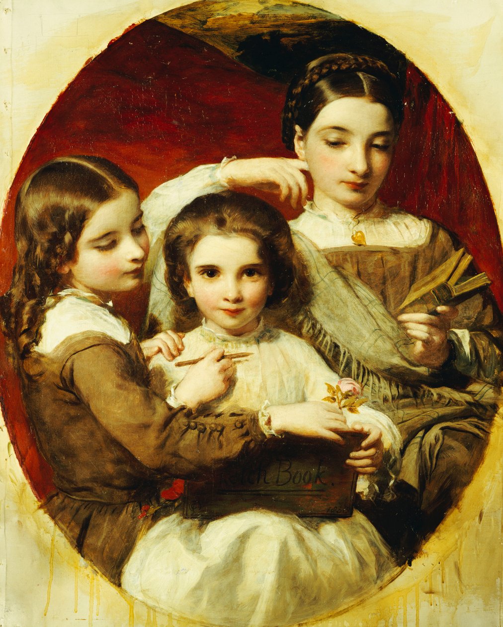 Retrato das irmãs Russell, 1858 de James Sant
