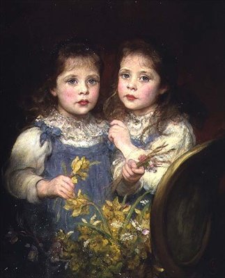The Twins, c.1901 (óleo sobre tela) de James Sant
