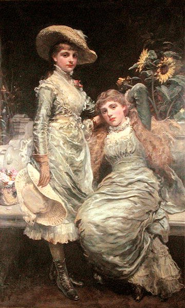 As Duas Irmãs (óleo sobre tela) de James Sant