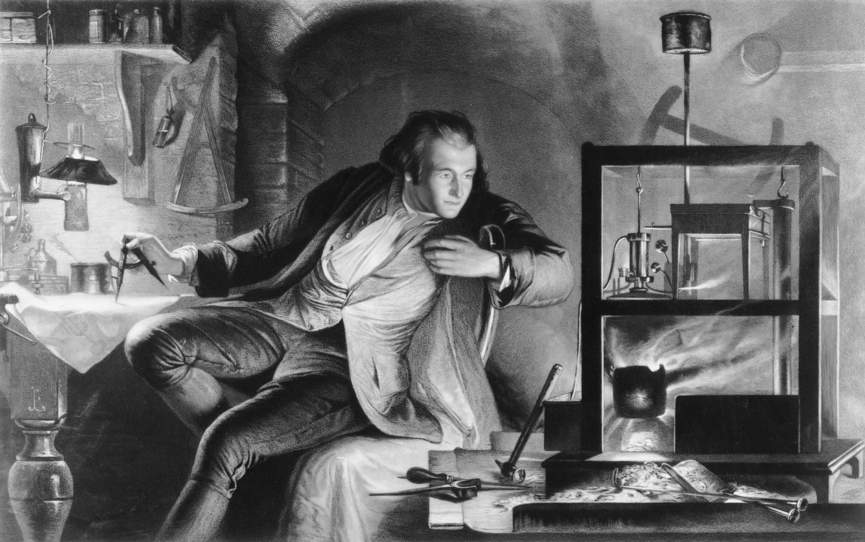 James Watt quando jovem, c1769 de James Scott
