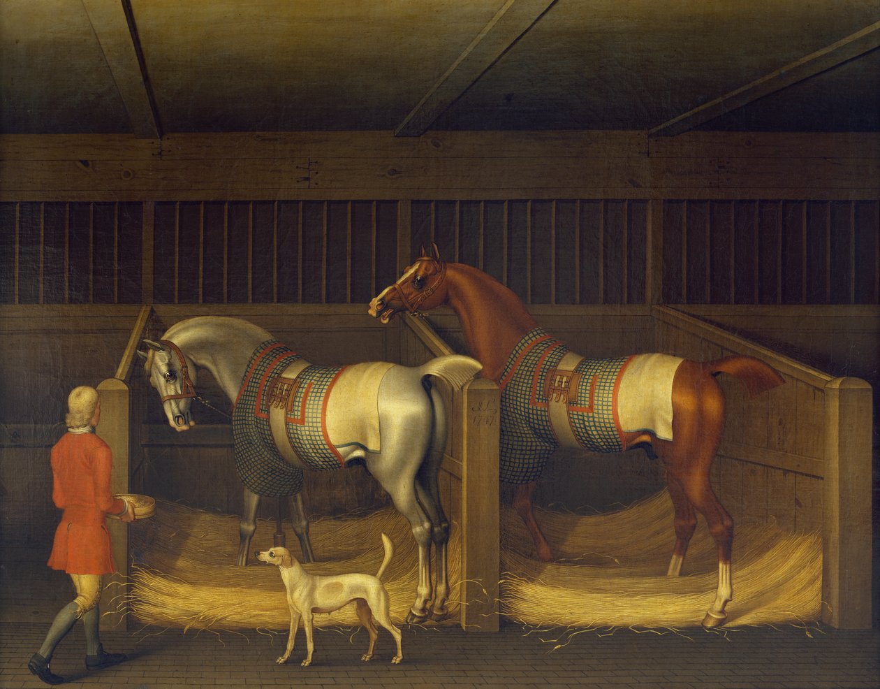 Cavalos de corrida de propriedade da Ambrose Phillips de James Seymour
