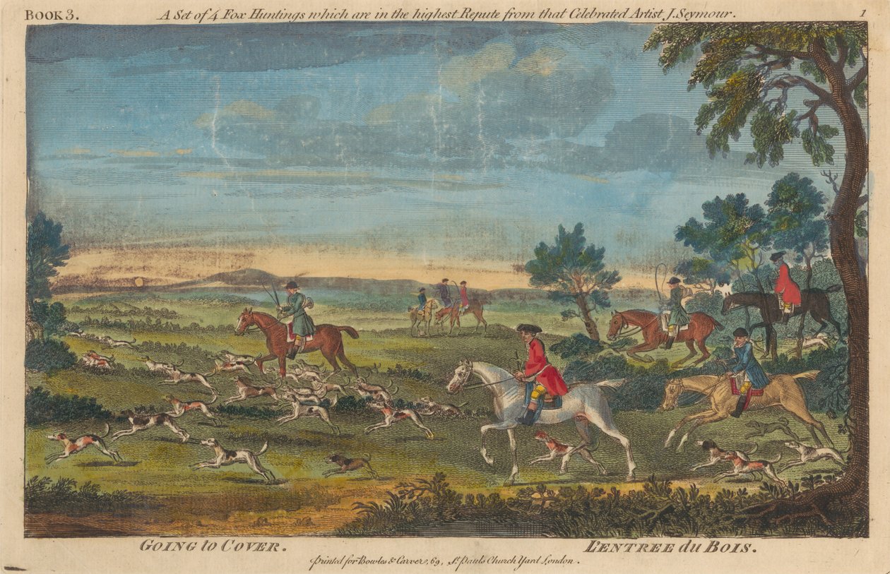 Satz von zwölf: 4 Fuchsjagden. 4 Hirschjagden. 4 Hasenjagden de James Seymour