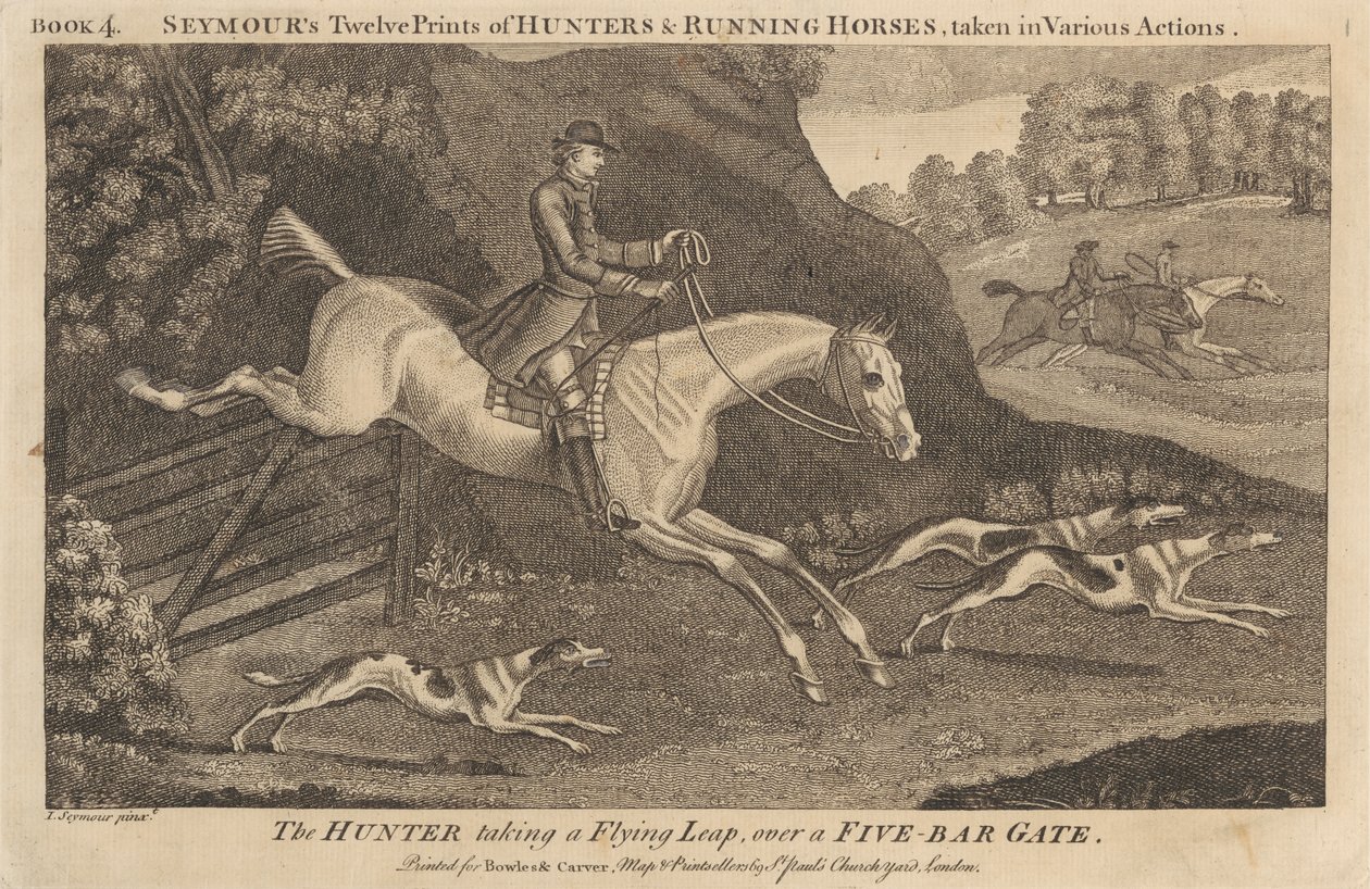 As Doze Impressões de Caçadores e Cavalos de Corrida de Seymour, realizadas em Várias Acções de James Seymour