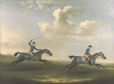 Dois cavalos de corrida a serem exercitados de James Seymour