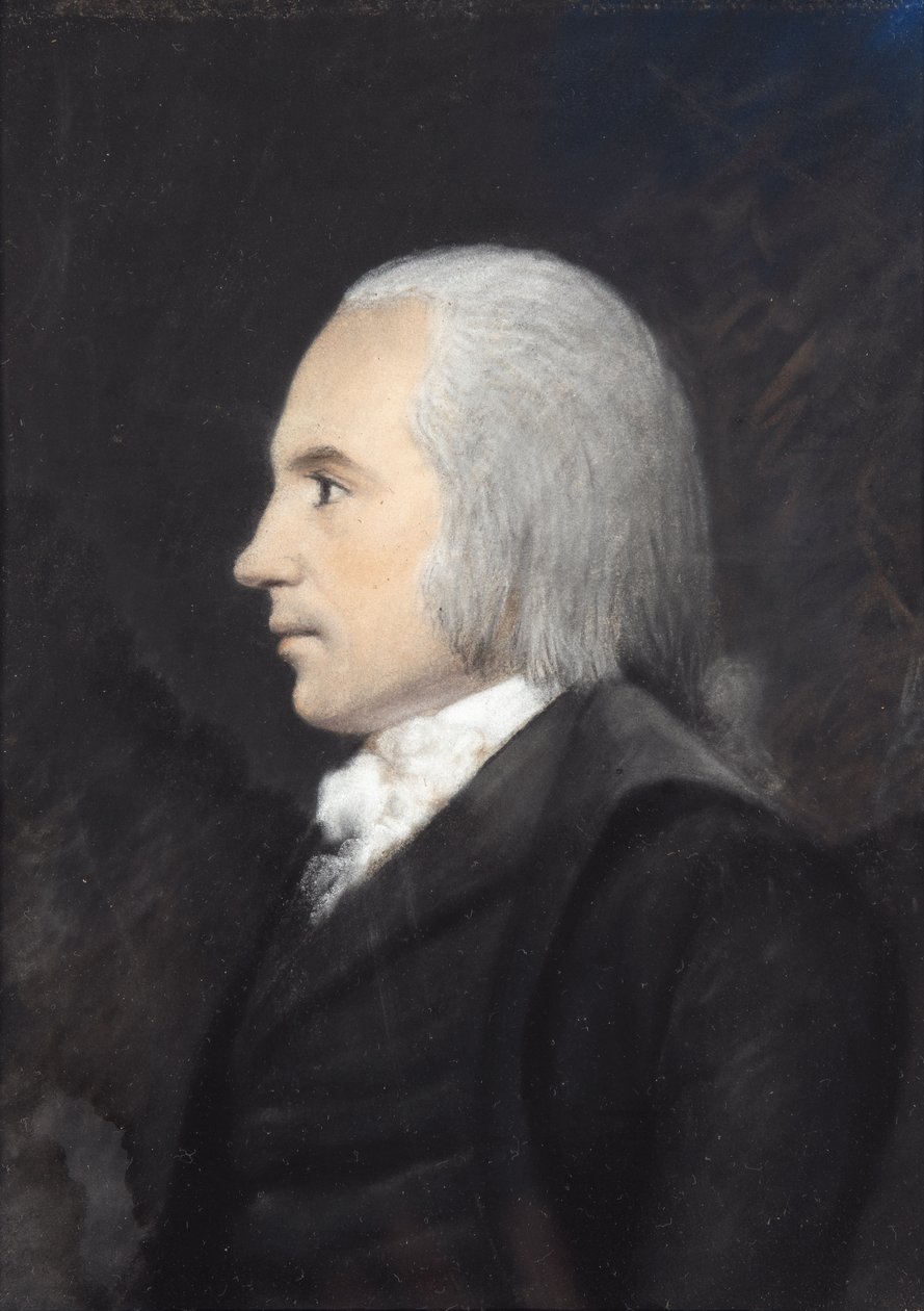 Aaron Burr (pastel sobre papel cinzento) de James Sharples