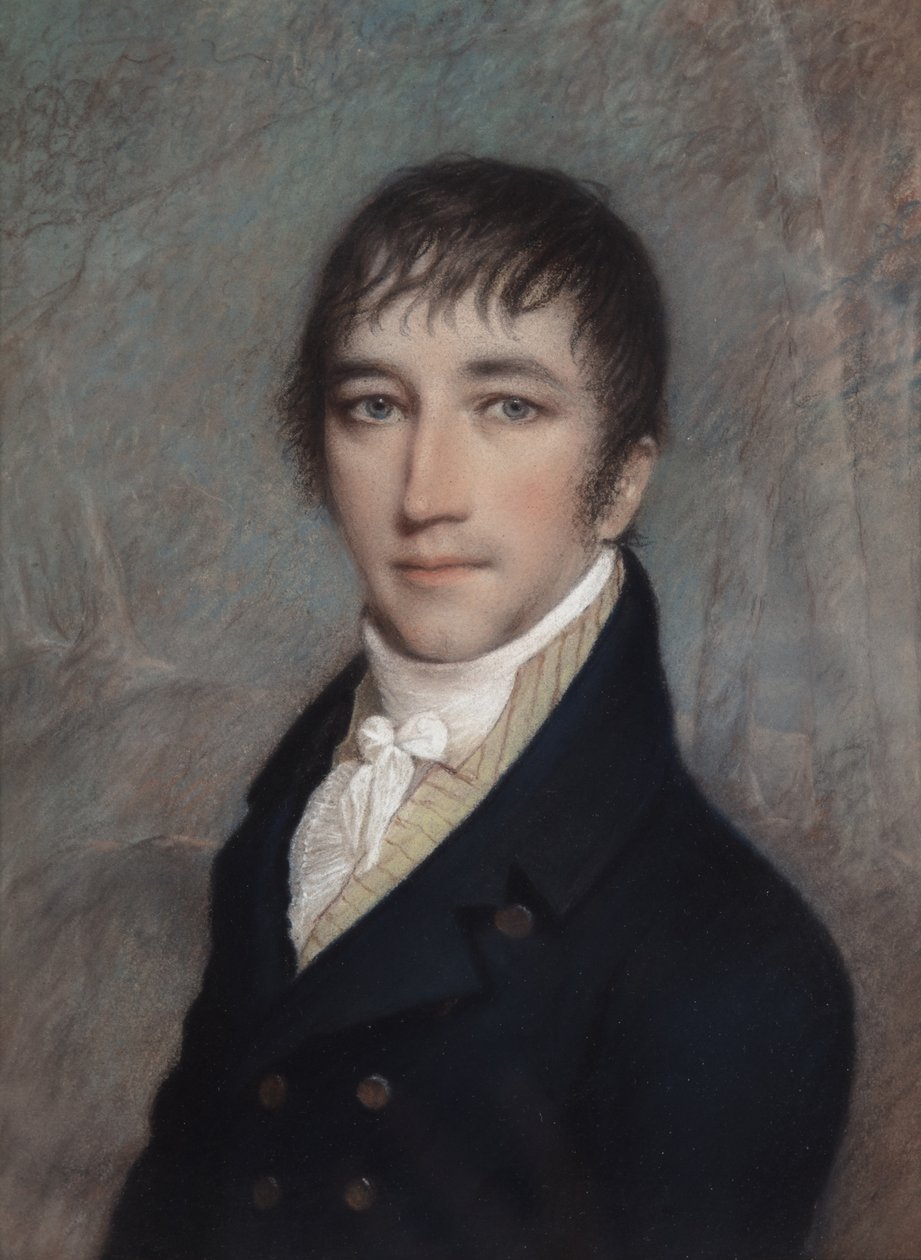Clement Clark Moore, 3/1810 (pastel sobre papel cinzento) de James Sharples