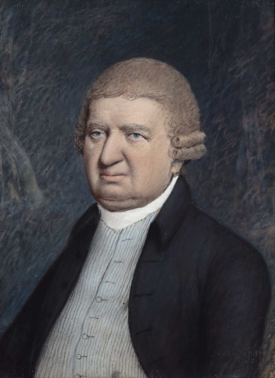 Dr. Erasmus Darwin, antes de 1803 (pastel sobre papel cinzento) de James Sharples