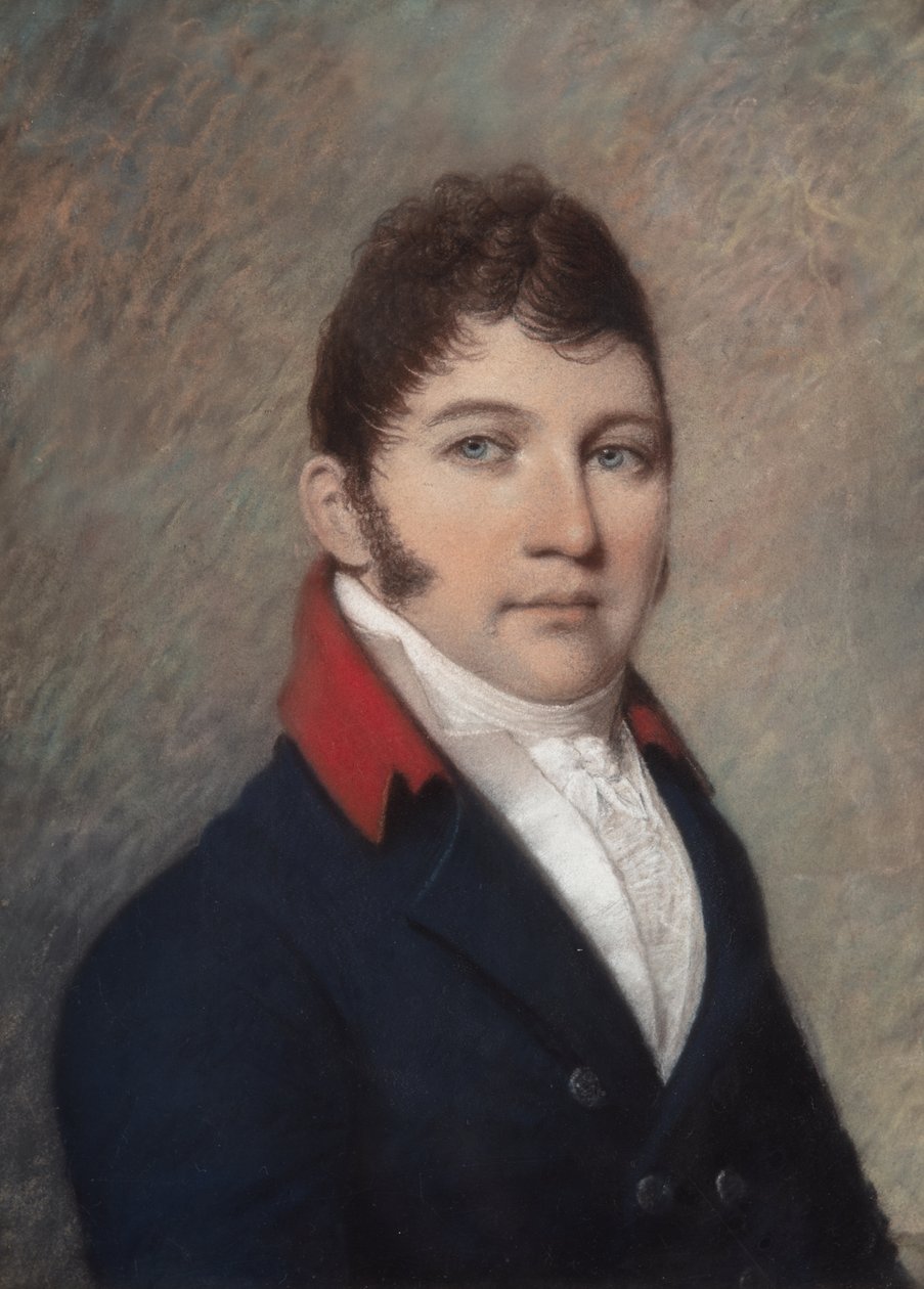 Francis J. Jackson, 3/1810 (pastel sobre papel cinzento) de James Sharples