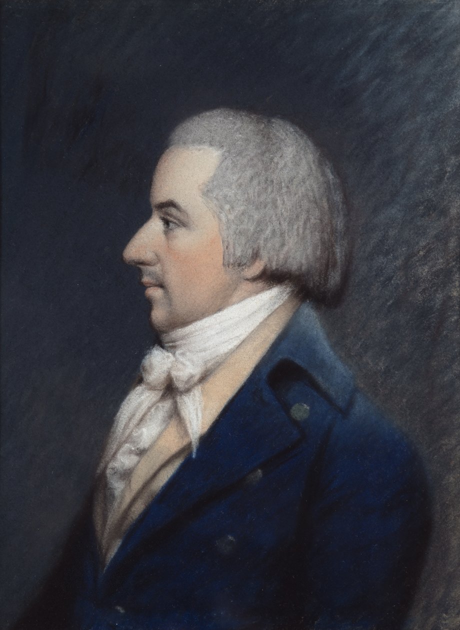 O Duque de Liancourt (pastel sobre papel cinzento) de James Sharples