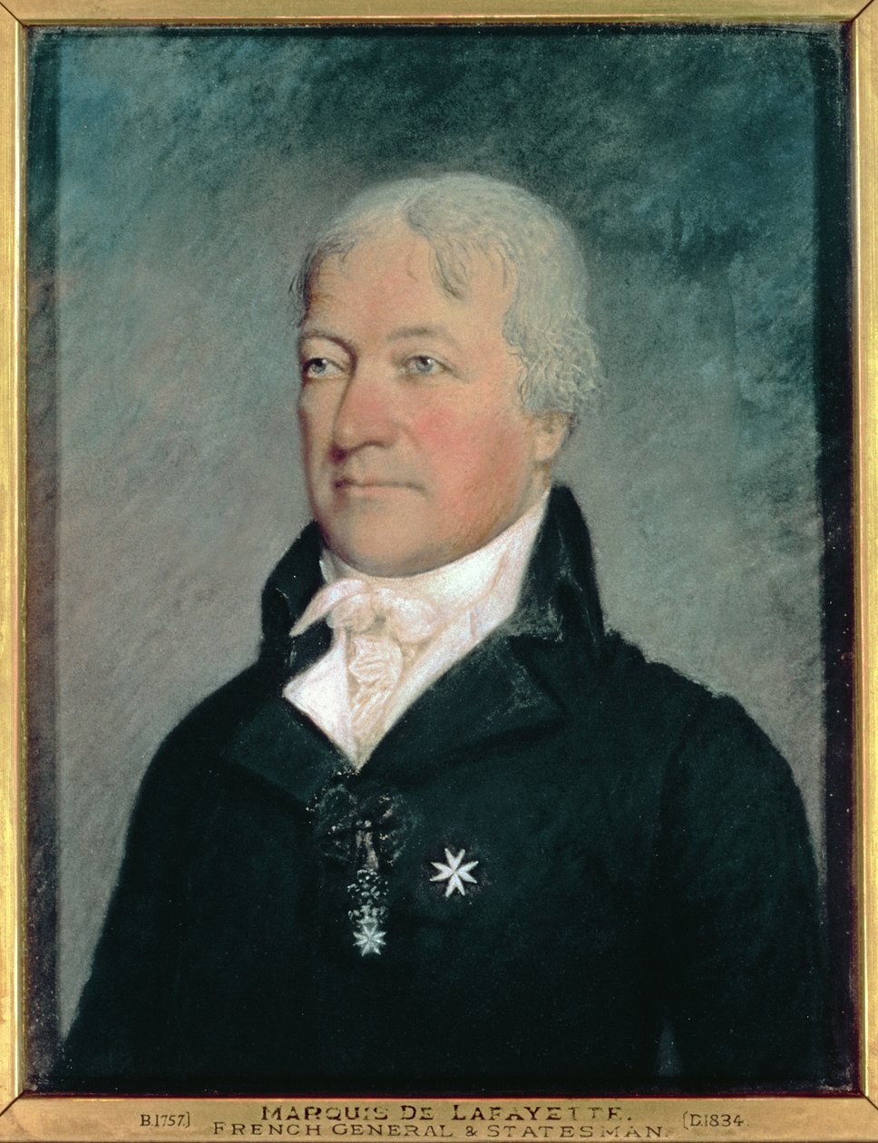 Marie Joseph Paul Yves Roch Gilbert Motier (1757-1834) Marquês de Lafayette de James Sharples