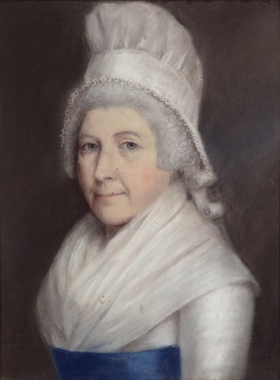 Mary Andrewes (pastel sobre papel cinzento) de James Sharples