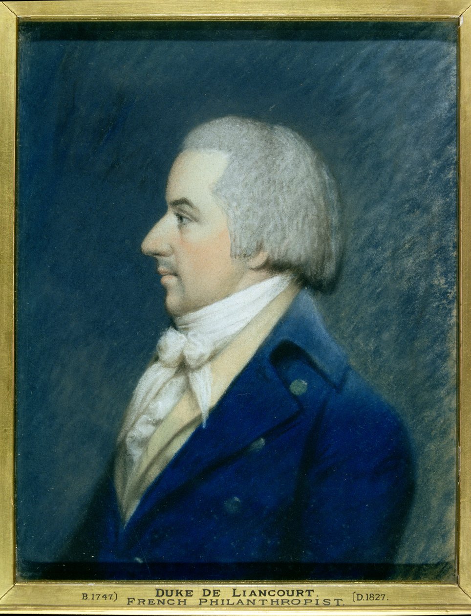 Retrato de Duc de Liancourt (1747-1827) (pastel sobre papel) de James Sharples