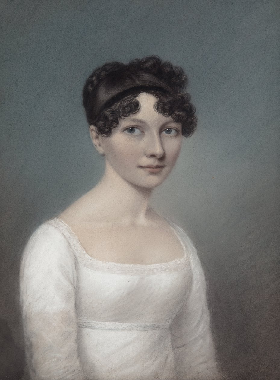 Retrato de uma jovem senhora de James Sharples