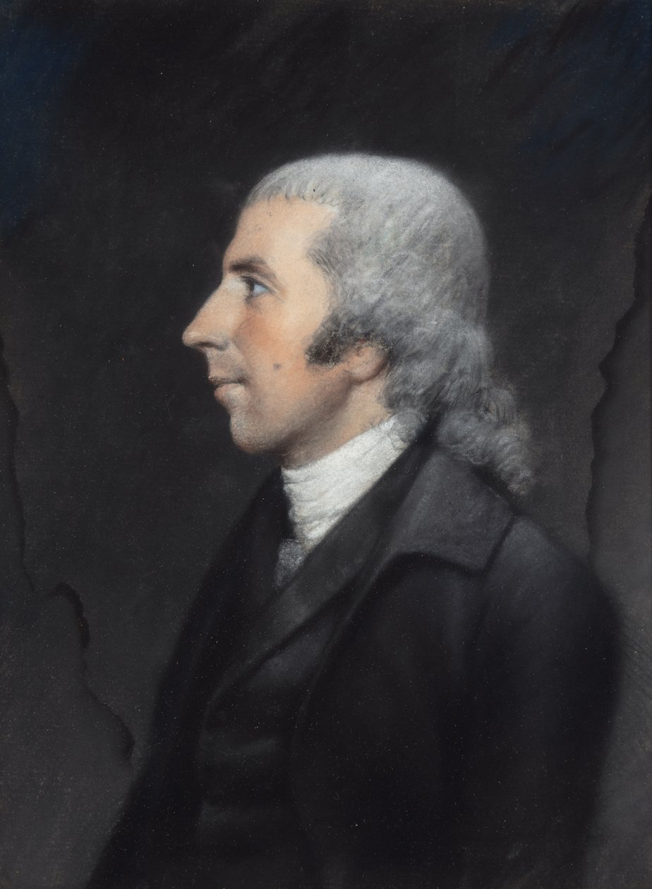 Rev. Jedidiah Morse (pastel sobre papel cinzento) de James Sharples