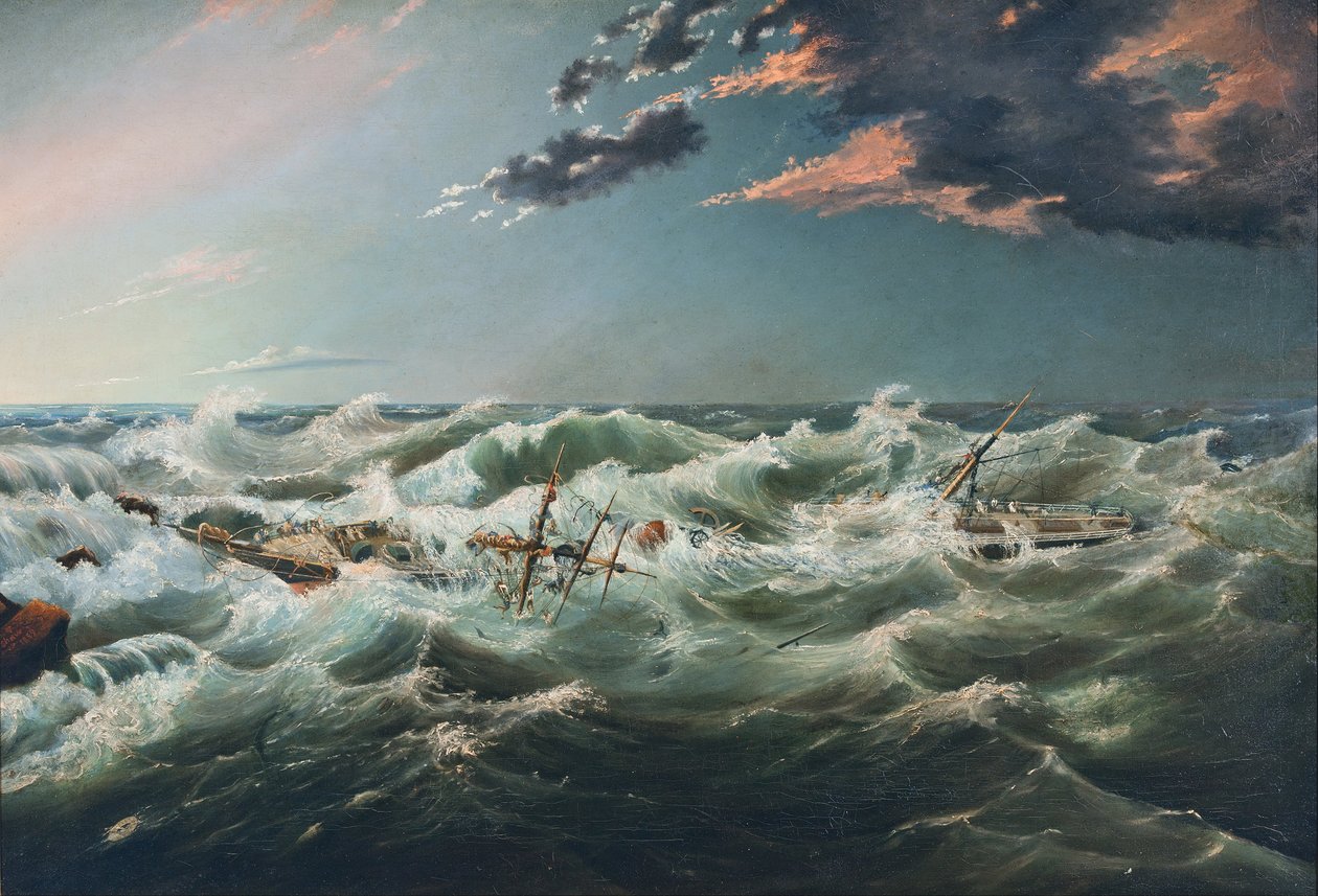 Naufrágio do Admella, Cape Banks, 6 de agosto de 1859 de James Shaw