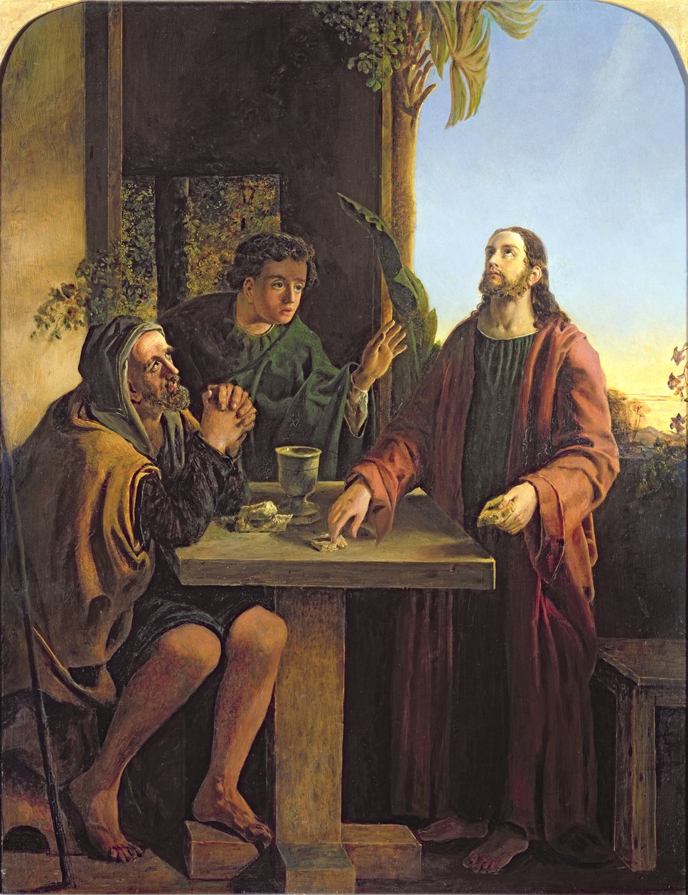 Cristo em Emaús de James Smetham