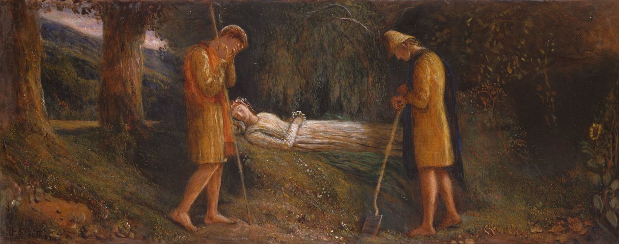 Imogen e os pastores 1860-1870 de James Smetham