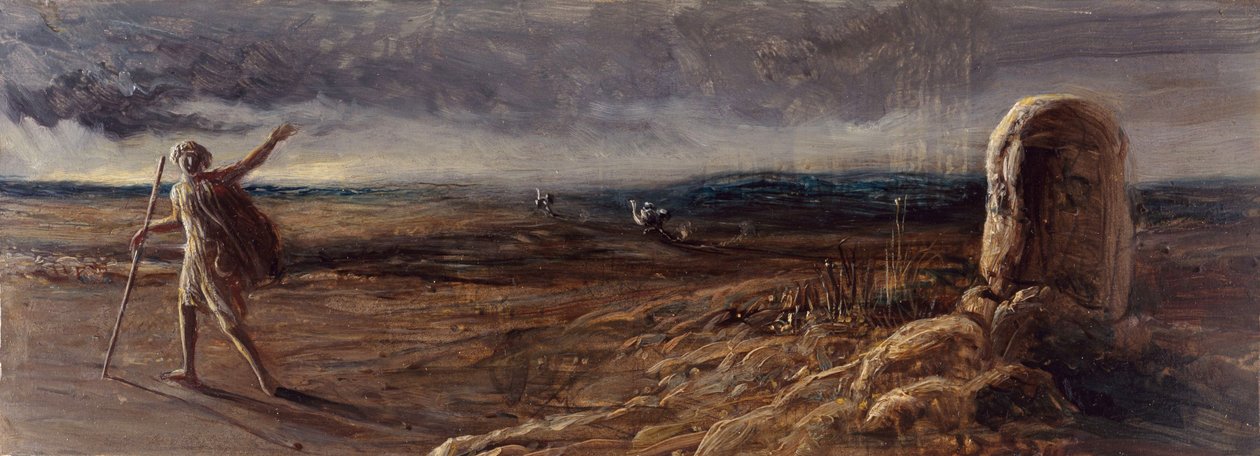 Jacó em Bethal, 1840-1880 de James Smetham