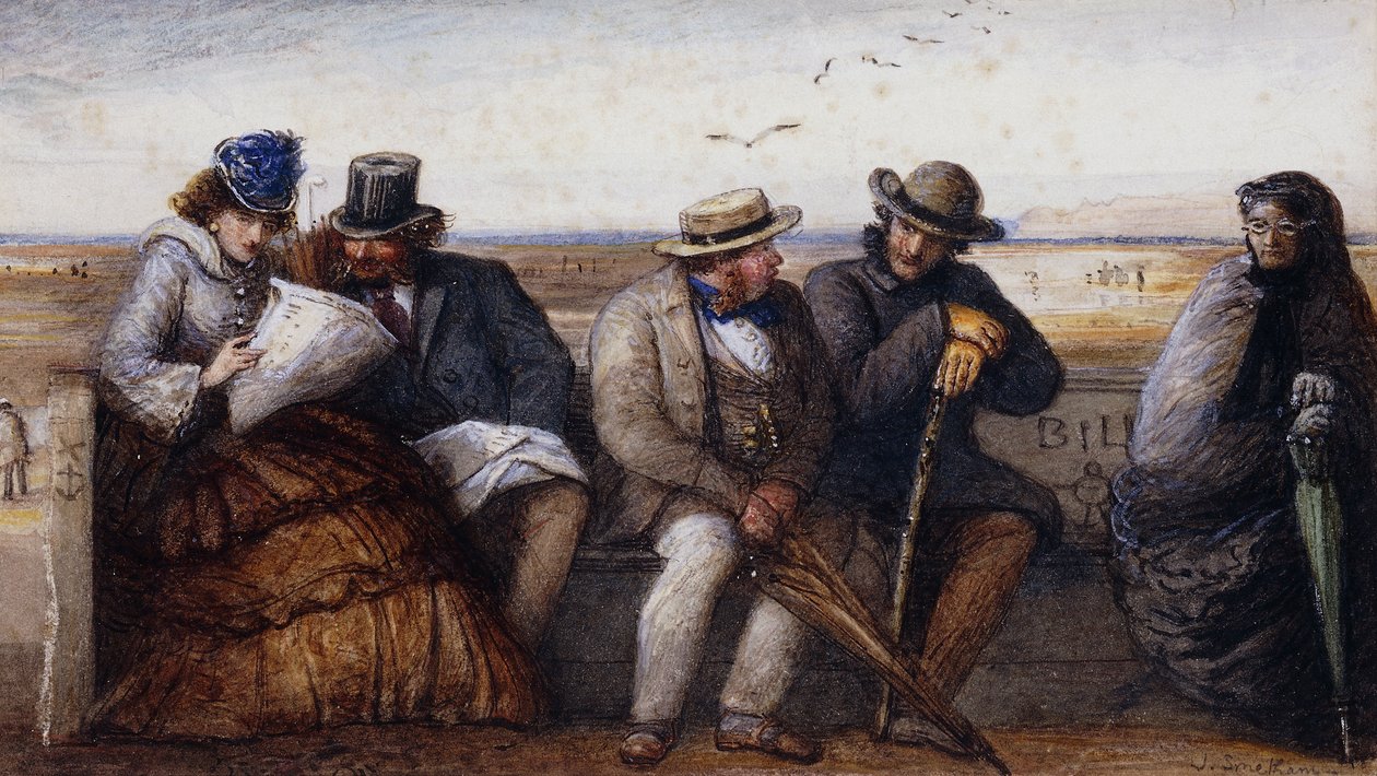 Fofocas à beira-mar, de James Smetham