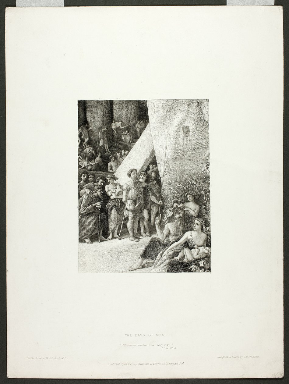Os dias de Noé de James Smetham