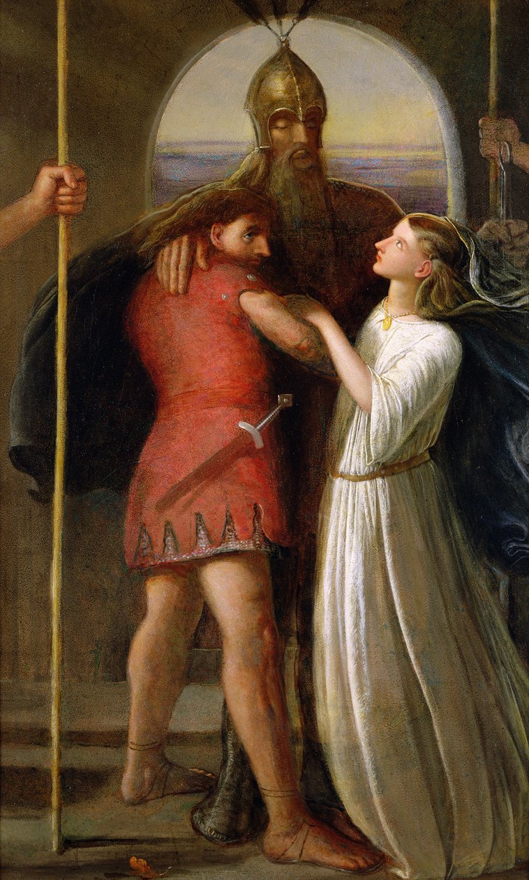 A morte do Conde Siward de James Smetham