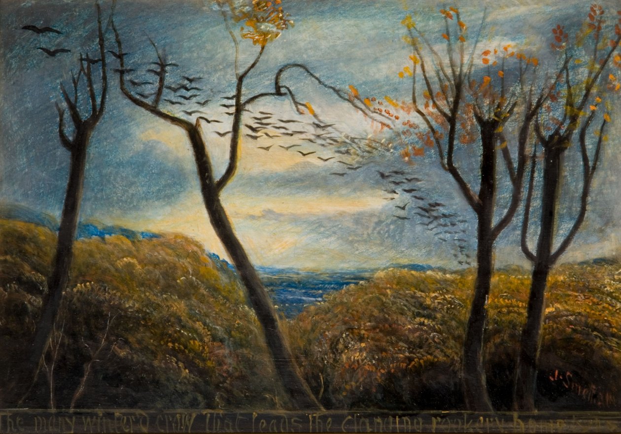 Os Muitos Corvos Wintered Crow de James Smetham