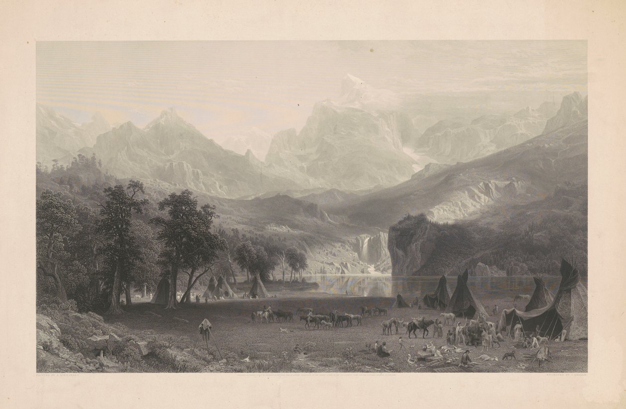 As montanhas Rochosas de James Smillie, after Albert Bierstadt