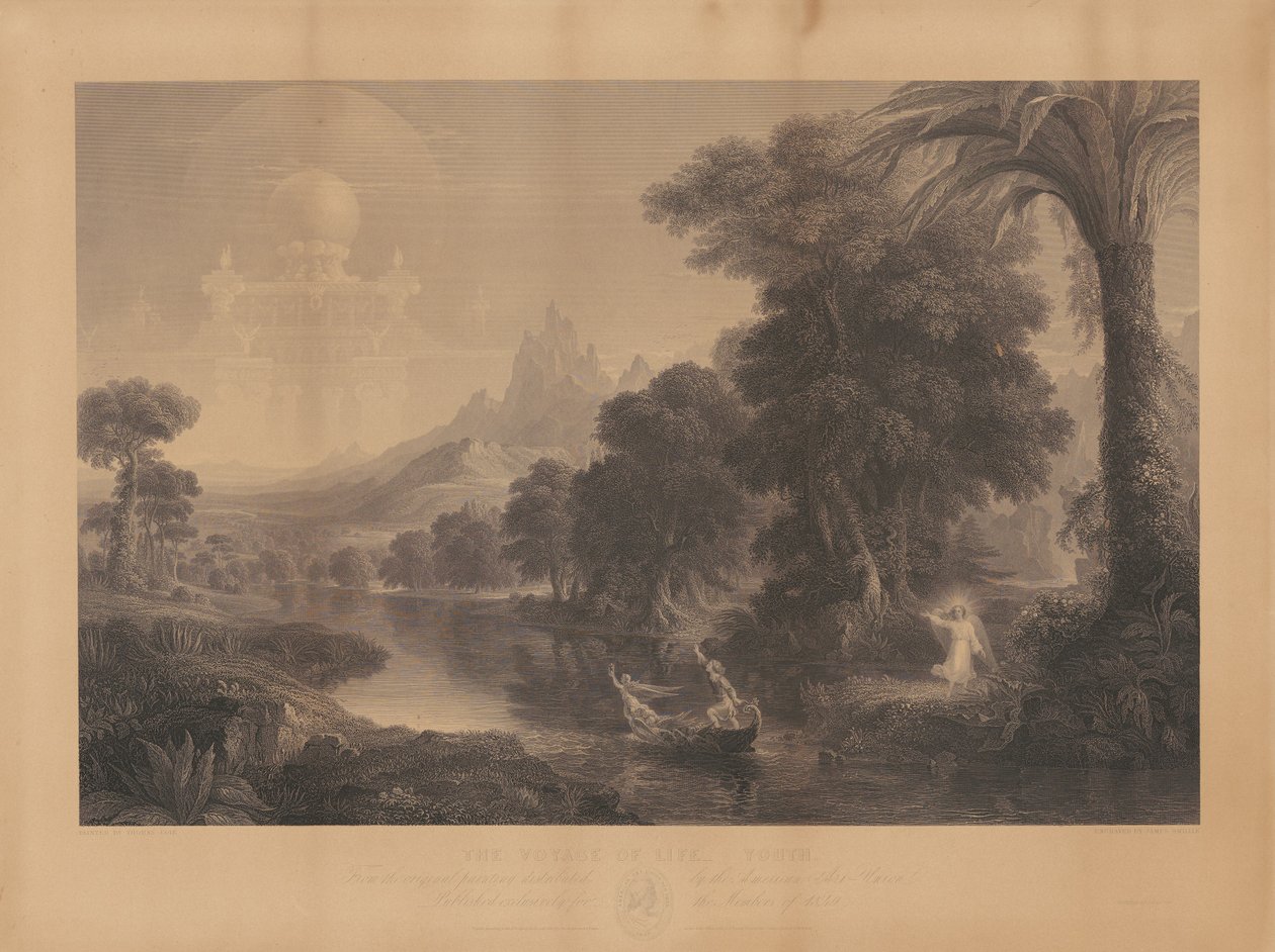 A Viagem da Vida: Juventude de James Smillie, after Thomas Cole