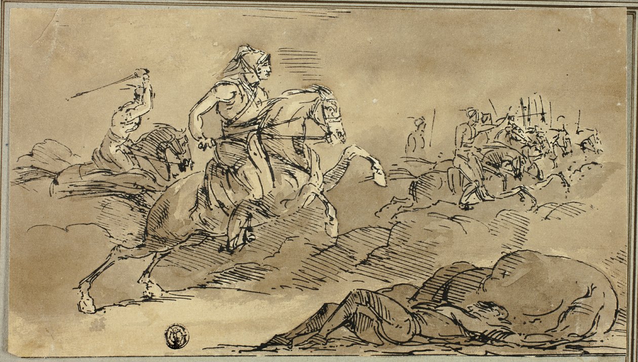Cavalaria indo para a batalha de James Stuart
